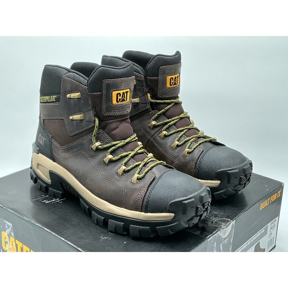 Cat Invader Hiker P91541 Mens US 11 Coffee Bean Composite Toe Work Boots ebay178